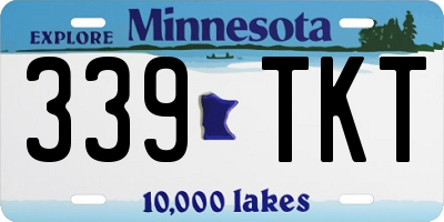 MN license plate 339TKT