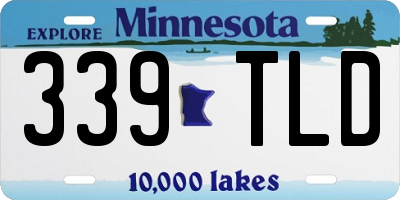 MN license plate 339TLD