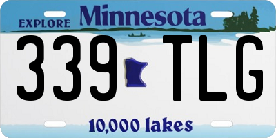 MN license plate 339TLG