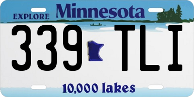 MN license plate 339TLI