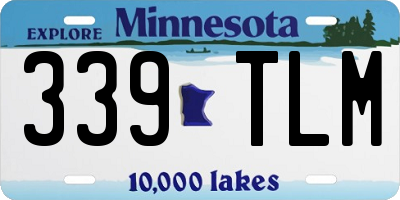 MN license plate 339TLM