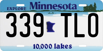 MN license plate 339TLO