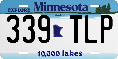 MN license plate 339TLP