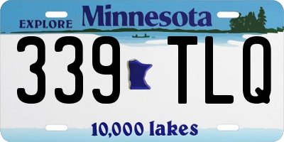 MN license plate 339TLQ