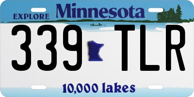 MN license plate 339TLR