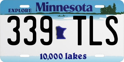 MN license plate 339TLS
