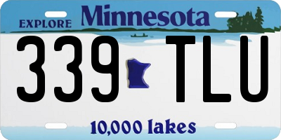 MN license plate 339TLU