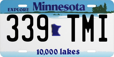 MN license plate 339TMI