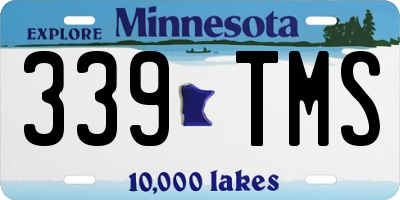 MN license plate 339TMS