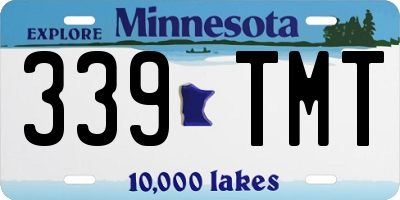 MN license plate 339TMT