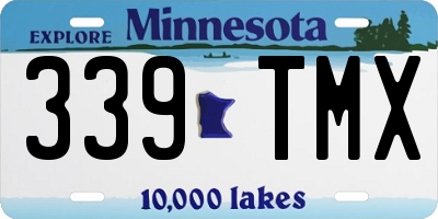 MN license plate 339TMX