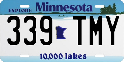 MN license plate 339TMY