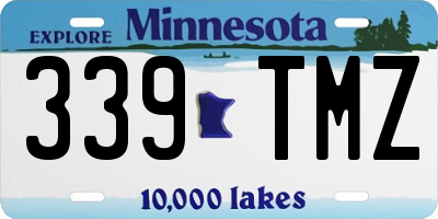 MN license plate 339TMZ