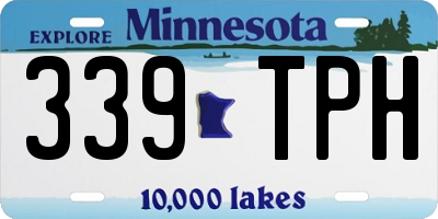 MN license plate 339TPH