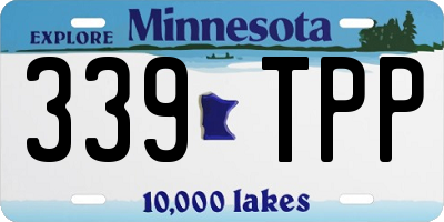 MN license plate 339TPP