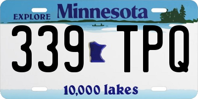MN license plate 339TPQ