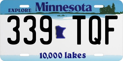 MN license plate 339TQF