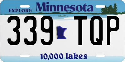 MN license plate 339TQP