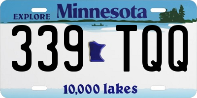 MN license plate 339TQQ