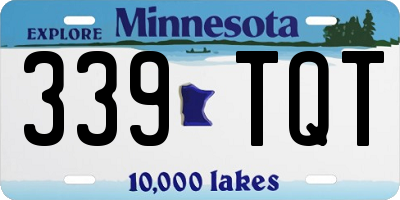 MN license plate 339TQT