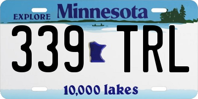 MN license plate 339TRL