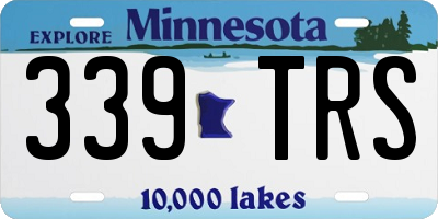 MN license plate 339TRS