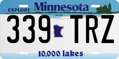 MN license plate 339TRZ