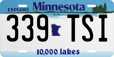 MN license plate 339TSI