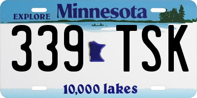 MN license plate 339TSK