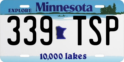 MN license plate 339TSP