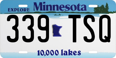 MN license plate 339TSQ