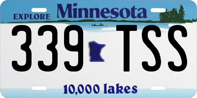 MN license plate 339TSS