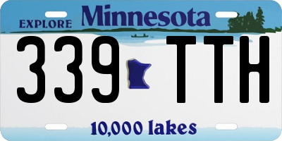 MN license plate 339TTH
