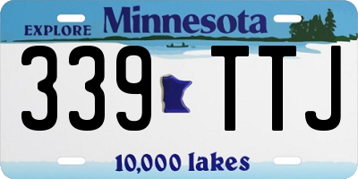 MN license plate 339TTJ