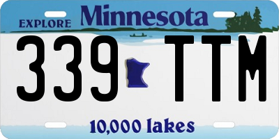 MN license plate 339TTM