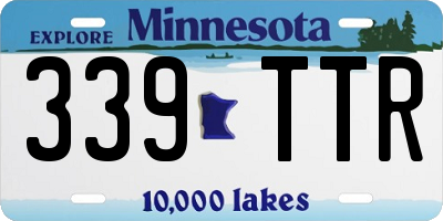 MN license plate 339TTR