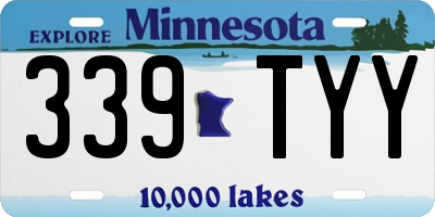 MN license plate 339TYY