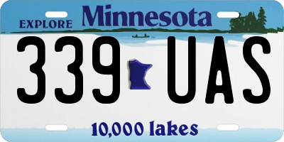 MN license plate 339UAS