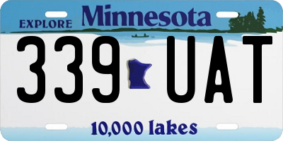 MN license plate 339UAT