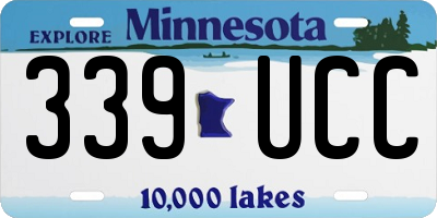 MN license plate 339UCC
