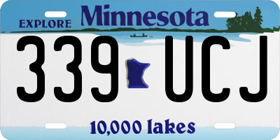MN license plate 339UCJ