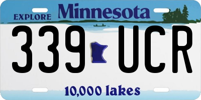 MN license plate 339UCR