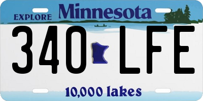 MN license plate 340LFE