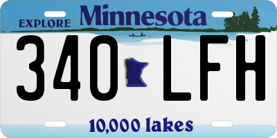 MN license plate 340LFH