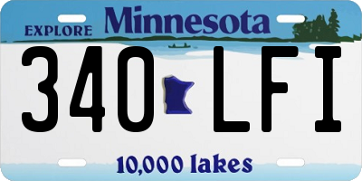 MN license plate 340LFI