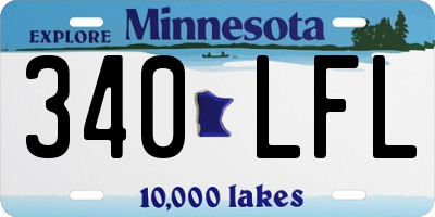 MN license plate 340LFL