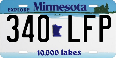 MN license plate 340LFP
