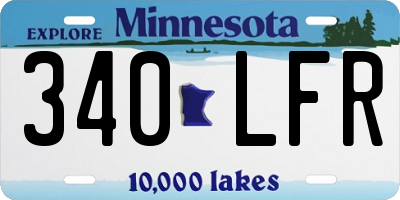 MN license plate 340LFR
