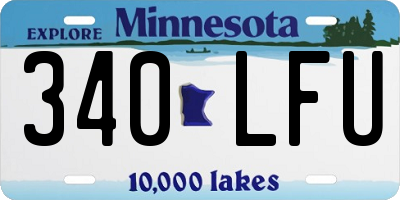 MN license plate 340LFU