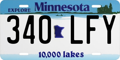 MN license plate 340LFY
